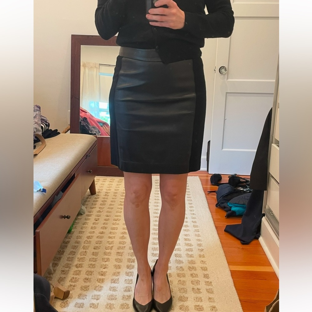 Real leather skirt - stretchy
